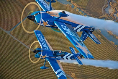 Based in the San Francisco Bay area, Mach 2 Airshows brings private single- and multi-plane air shows to corporate meetings and events nationwide. Started by former U.S. Air Force F-16 pilot Anthony “AB” Bourke, the company also offers the option to send attendees airborne in the aerobatic aircraft. Plus, planners can book the pilots to mingle with guests after the show or to provide motivational speeches. Pricing is dependent on location, type of show, and other factors and is available upon request.