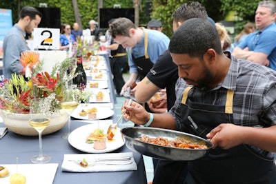 Chefs prepare dishes at the Los Angeles edition of Cochon555, which took place in March at Viceroy Santa Monica.