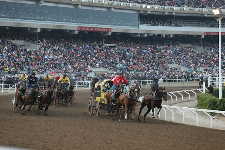 Calgary #2 Festival & Parade Attendance grew to more than 1.2 million in 2017, with great weather and Canada 150 celebrations drawing urban cowboys and some of the best rodeo riders in North America. Oil company Cenovus sponsored Family Day, with free admission until noon and free pancake breakfast for 25,000 people. Next: July 6-15, 2018