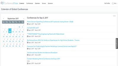 Calendar of Conferences