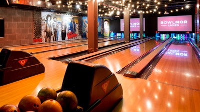 The Coney Island lanes at Bowlmor Times Square.