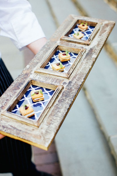 Savory ice cream sandwiches with goat cheese ice cream and wild raspberry preserves, by Truffleberry Market in Chicago