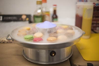 French Macaroon's On Heated LP Sublimation Platter.