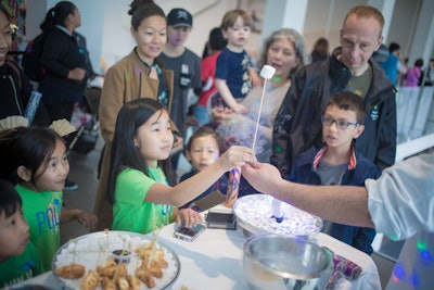 Marshmallows Frozen in Liquid Nitrogen, Dragon Breath.
