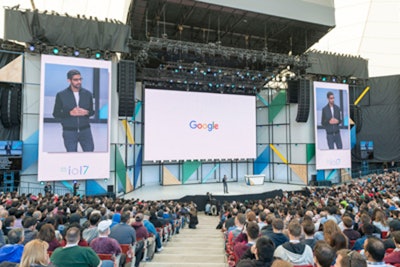 Google C.E.O. Sundar Pichai kicks off the largest I/O event ever.