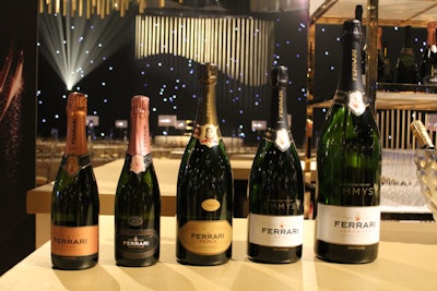 Ferrari Trento is once again serving as the Emmys’ sparkling wine sponsor. Sterling Vineyards will also provide a variety of wine options, and Emmy winners will receive custom-made Sterling bottles.