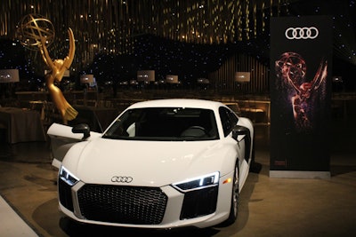 Audi is the Emmys’ transportation sponsor for the seventh year. Its fleet of vehicles will chauffeur nominees and presenters to the award ceremonies, and be on display at the Governors Ball.