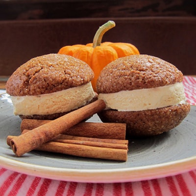 Pumpkin Ice Cream Sandwich