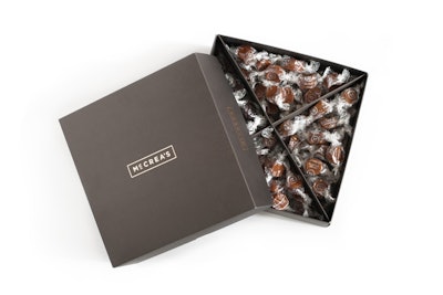 Boston-based caramel maker McCrea’s Candies recently debuted a new party box option for corporate gifting. The box, $20.95, is filled with about 10 pieces each of four flavors: Black Lava Sea Salt, Classic Vanilla, Deep Chocolate, and Tapped Maple. The company also employs a Caramel Concierge who works with corporate clients, assisting them with holiday gifts, incentive and reward programs, prospecting campaigns, and more.