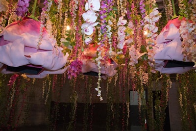The multi-sensory “Erotica in Bloom” from Maisie Cousins featured 1,500 flowers.