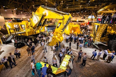 At MinExpo 2016 in Las Vegas, GES and Converse Marketing designed a 52,000-square-foot exhibit for construction and mining equipment manufacturer Caterpillar. The display featured 14 mining machines, 42 video-messaging areas, 20 tabletop multi-touch surfaces, two operator simulators, two VR experiences, and more.
