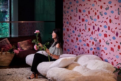 At a Lancôme event in June, HL Group worked with the Bosco to build a custom setup for a slow-motion GIF photo booth that was inspired by the whimsical packaging of the beauty brand’s product collection with fashion designer Olympia Le Tan. Guests frolicked on a fluffy oversize cloud set against a backdrop of Le Tan’s doodles.