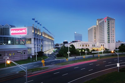 Atlantic City expressway view of the Atlantic.