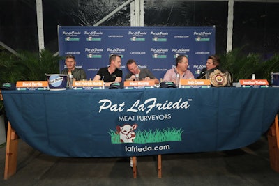 Judges at last year's Blue Moon Burger Bash, which will return to the New York City Wine & Food Festival on October 13.