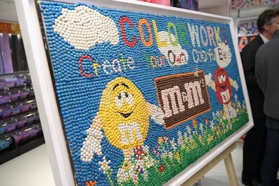 After graduating college, Dylan Lauren created a seven-foot-long M&M’s mosaic mural for the launch of M&M’s 24 colors. It’s on display in the company’s corporate headquarters.