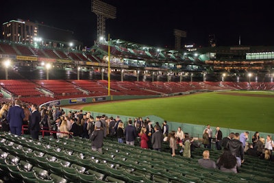 For a twist on the Summit’s traditional bar crawl, organizers took attendees inside Fenway Park, where they enjoyed drinks from the stadium’s private clubs, museums, and right field party deck.