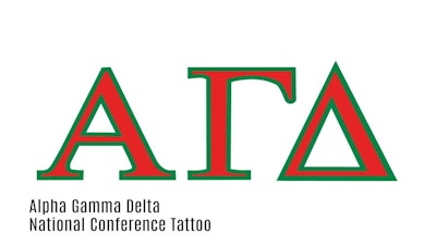 Alpha Gamma Delta Conference Tattoo