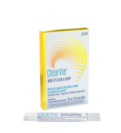 Help out guests who may have had too much bubbly by including ClearVia. The probiotic blend, $14.99 for a pack of five, purportedly helps the body break down alcohol and alleviates the groggy effects of a hangover the next morning.