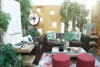 Finalist Zoe Productions created a California bungalow-inspired design that featured a custom cocktail.