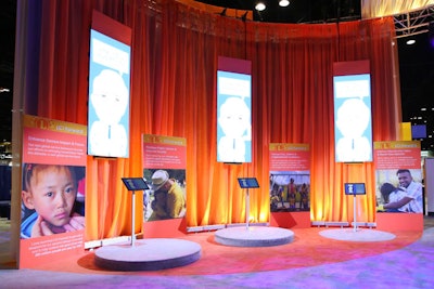 As part of the 100th year anniversary of the Lions Club, Hargrove designed eight signage-heavy exhibits for the community service organization’s centennial exhibit at its international convention, which took place in July in Chicago. The eight “exhibits within an exhibit,” which highlighted different content areas of importance to the organization, were staged in an open floor plan accessible from all sides, inviting attendees to view each area in any order they chose. Exhibits included an interactive touchpad station that provided information about the organization’s LCI Forward project for its second century.