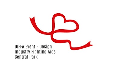 DIFFA Aids Event Ribbon Tattoo Central Park NYC