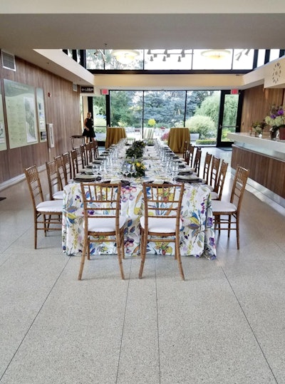 Dinner in the Visitors Lobby
