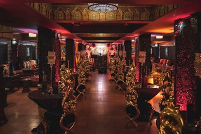 The Toronto pop-up took place September 27 and 28 at Berber Social, and featured a red and gold color scheme that provided a speakeasy-style atmosphere.