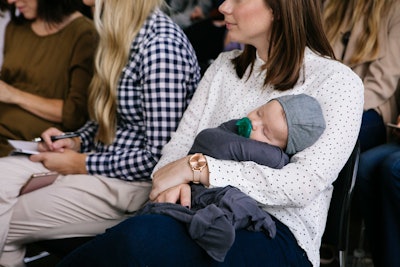 Mothers were encouraged to bring their children to the conference. Atlejee designer Suvi Silvanto brought her nine-month-old son, Alfons. “I don’t have to worry if my baby’s accepted or not. That makes it unusual,” Silvanto said.