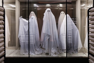 To promote its film A Ghost Story, in which Casey Affleck appears as an apparition in a white sheet, film production company A24 worked with designer Steven Jos Phan and digital design shop Watson DG to create a pop-up in New York in July. The tongue-in-cheek “Ghost Store” invited people to get fitted for a sheet of their own.