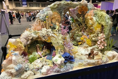 Orlando baker Mercedes Strachwsky created the show’s huge centerpiece cake, dubbed Fantasy Under the Sea and sponsored by Satin Ice.