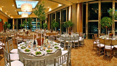 LA Music Center; Gala dinner inside Dorothy Chandler Pavilion at the LA Music Center.