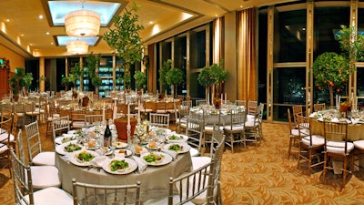 LA Music Center; Gala dinner inside Dorothy Chandler Pavilion at the LA Music Center.