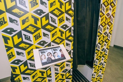 It also included a photo booth. Fans who shared, liked, or followed TRL social media accounts received swag.