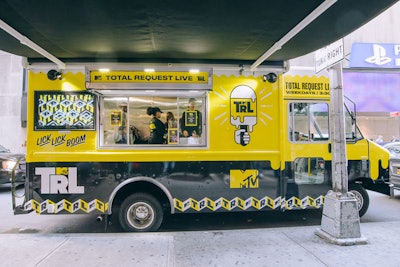 Visitors could grab popsicles from a customized ice cream truck that drove around Times Square.