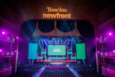 Time Inc. 2017 Newfront in the Hammerstein Ballroom produced by Ray Bloch Productions.