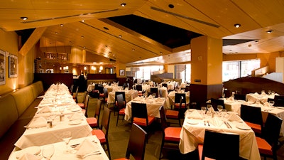 Nick + Stef's Steakhouse at Madison Square Garden; Full view of main dining room.