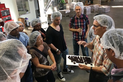 AT OCHO Candy in Oakland, festival participants took a factory tour and spoke with the executive team.