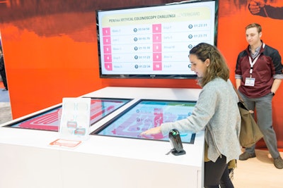 Sparks partnered with Pentax Medical to create the “Colonoscopy Challenge” at Digestive Disease Week 2017 in Chicago. The interactive game used LCD touch screens that took attendees on a journey through the colon. Pentax donated money to the Colon Cancer Alliance for each time the game was played.