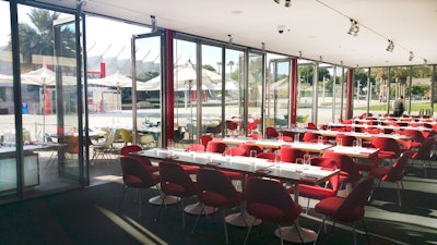 Ray's | Stark Bar at Los Angeles County Museum of Art; Encased glass dining room.