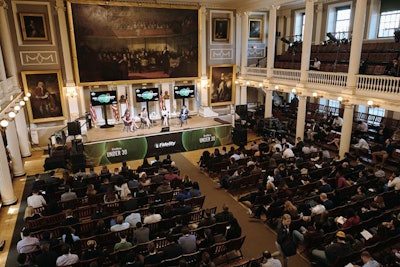 For the second year in a row, organizers used Fanueil Hall as one of the venues for content sessions. Two new sites this year were the University of Massachusetts Club and the Tremont Temple Baptist Church.