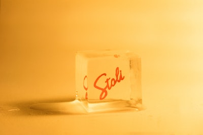 Disco Cubes, large, hand-crafted ice cubes, can be customized for any cocktail or event with company logos, frozen origami figures, herbs and garnishes, and more. Pricing is available upon request.