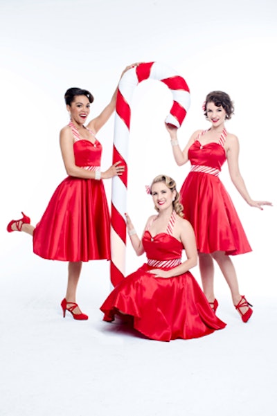 The Sugarplums, a trio of women who sing holiday music with a ’50s flair, perform at public, private, and corporate events, including holiday festivals, sing-alongs, tree lightings, and more. Pricing is available upon request. The group can be booked through Sunset Singers in West Hollywood.