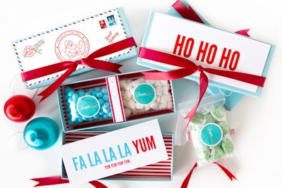 Santa Personalised Chocolate Nut Spread Label Sticker Gift Love