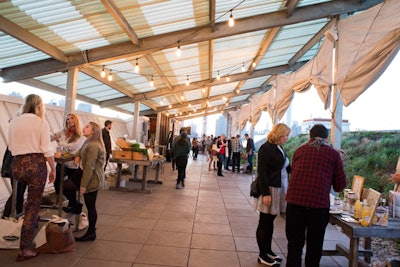 Strongbow partnered with local vendors to set up a farmers market at Brooklyn Grange on October 19.