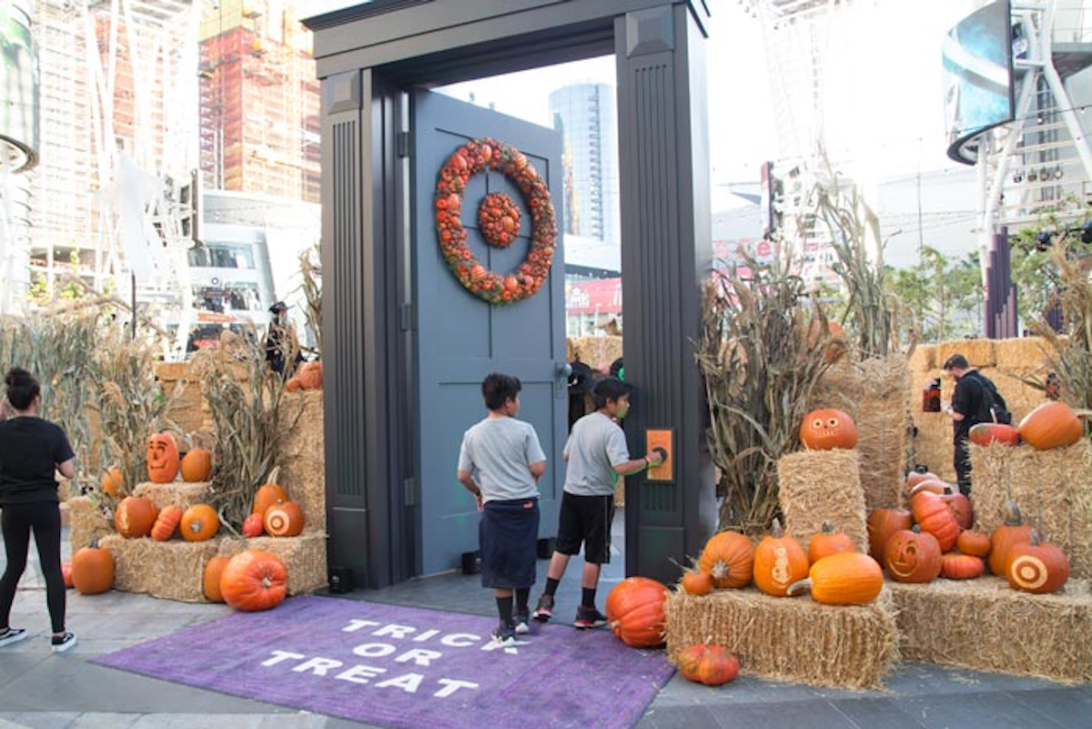 Inside Target S Interactive Family Friendly Halloween Maze Bizbash