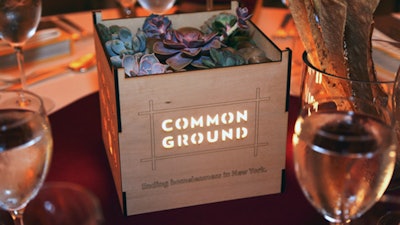 Common Ground Centerpiece for Gala at Grand Central Station.