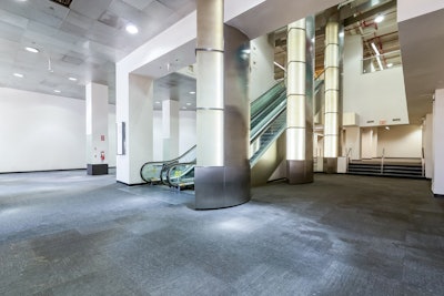 Escalators- Side View Hotel Lobby