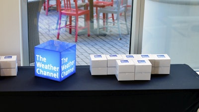 The Weather Channel Centerpiece where the whole cube glows.