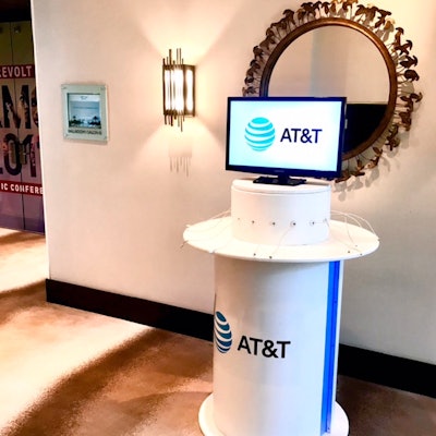 Charging station sponsored by ATT at RMC 2017.