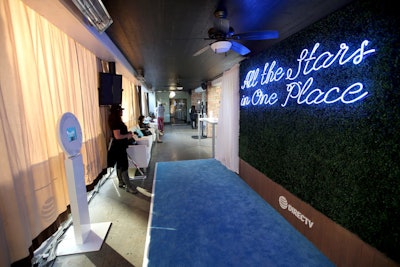 AT&T was the festival’s largest sponsor. The brand—along with partner DirecTV—created a blue carpet and a photo booth that intended to make guests feel like V.I.P.s.